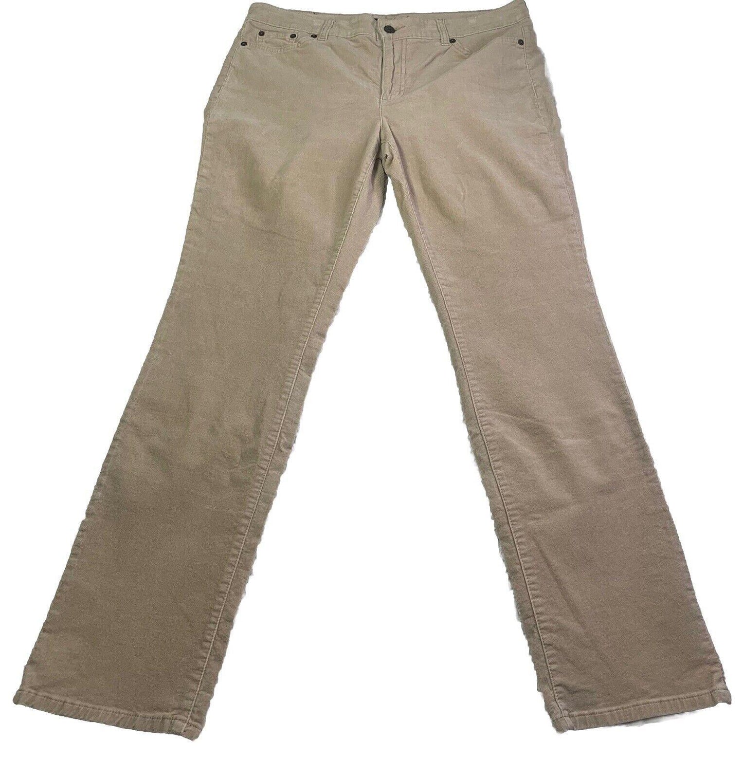 LRL Ralph Lauren Jeans Corduroy Pants Women's Size 10 Tan