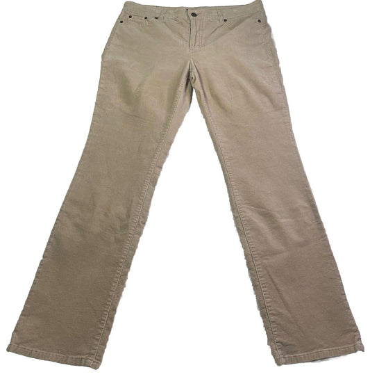 LRL Ralph Lauren Jeans Corduroy Pants Women's Size 10 Tan
