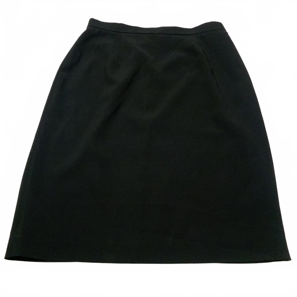 Falda tubo negra Vintage Jones New York Platinum para mujer, talla 12, W30