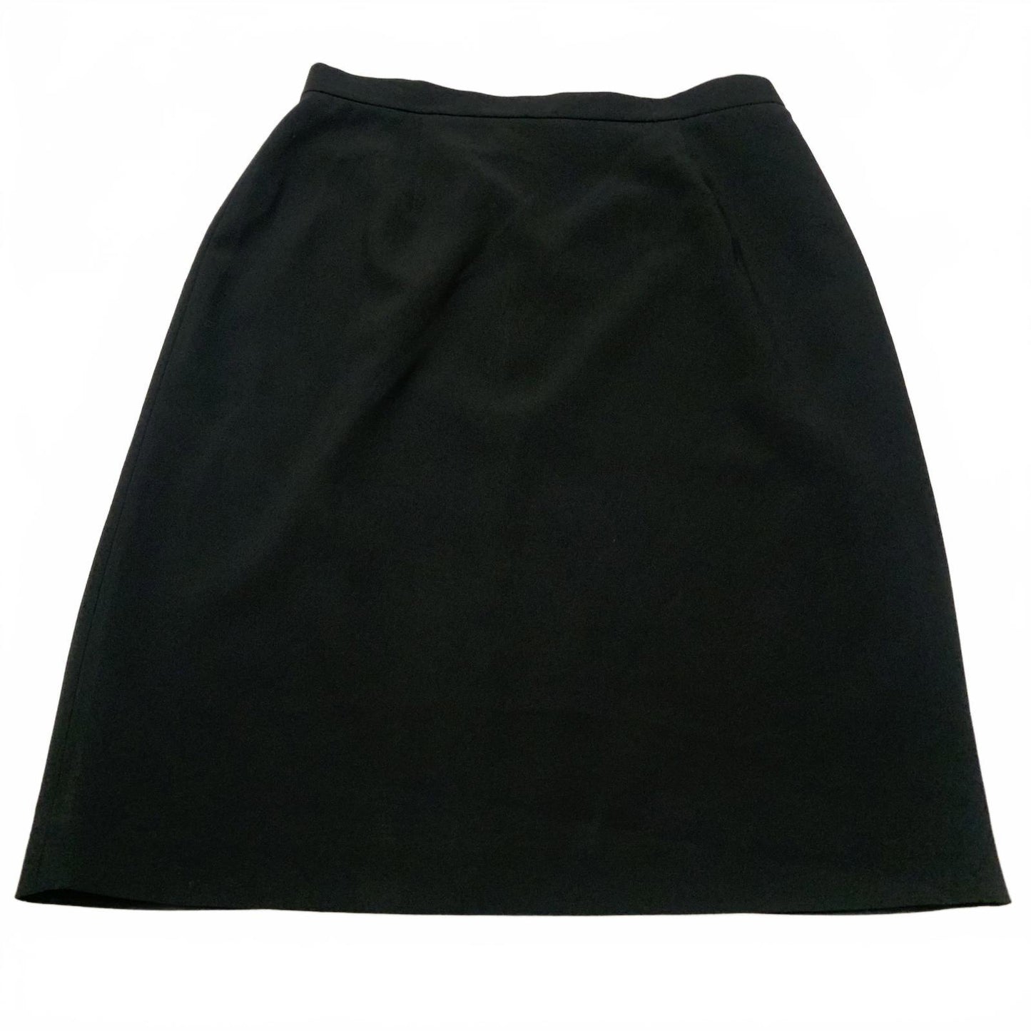 Vintage Jones New York Platinum Womens Sz 12 Black Pencil Skirt W30