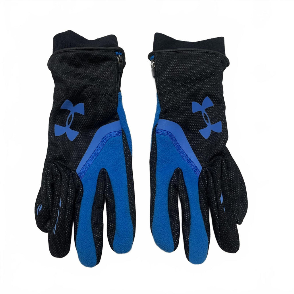 Guantes de rendimiento unisex Under Armour talla pequeña/mediana, negros y azules