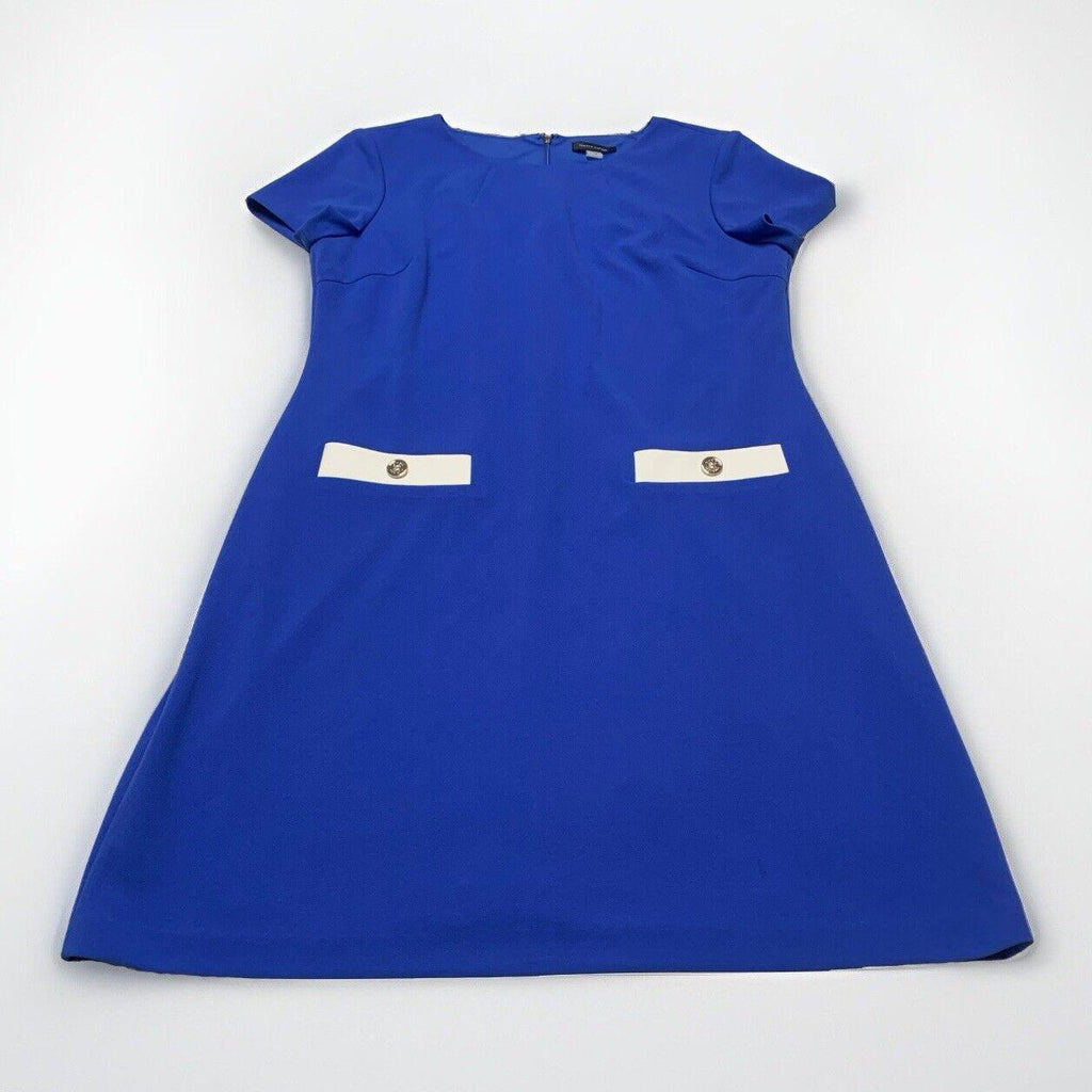 Vestido azul real de Tommy Hilfiger para mujer, talla 14