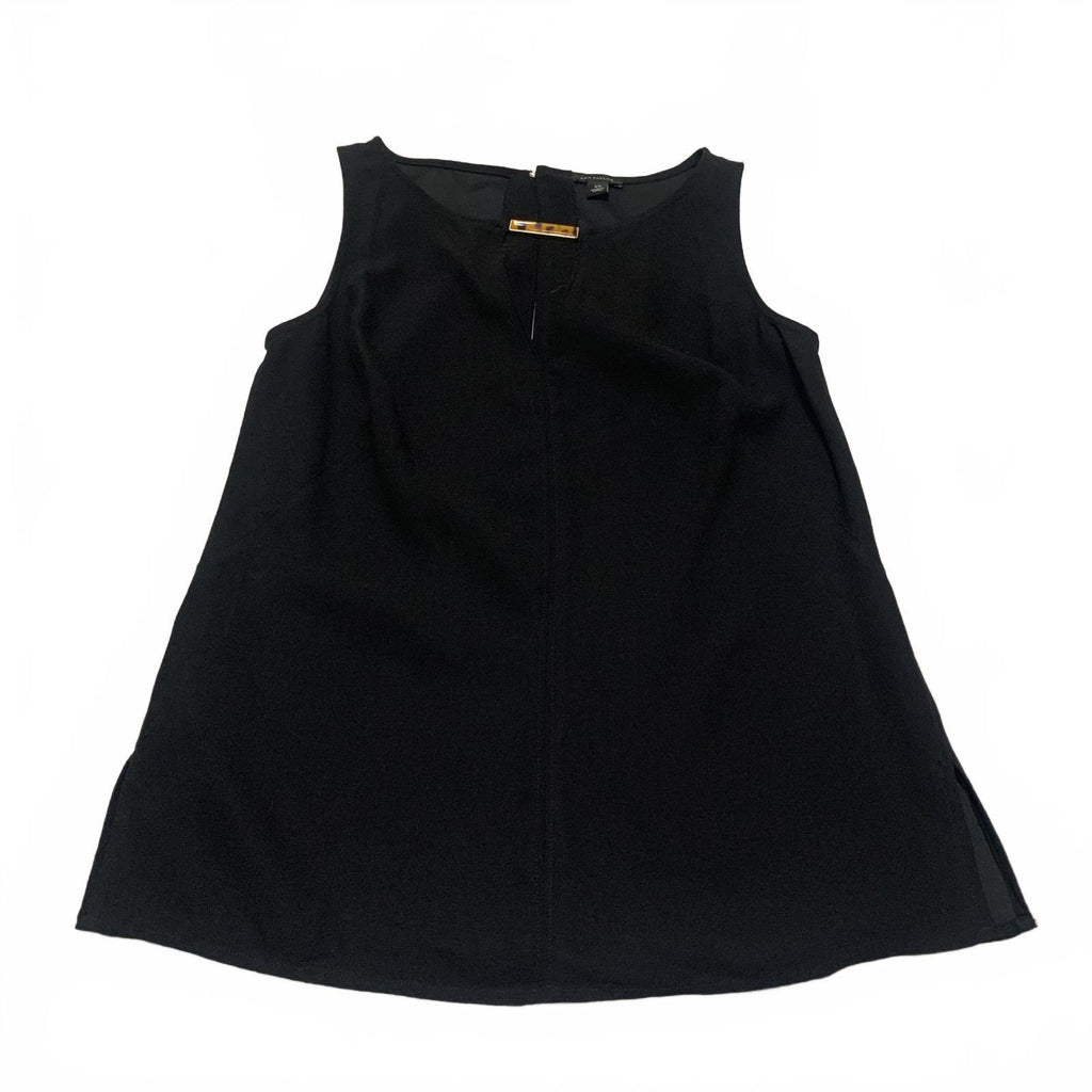 Blusa negra sin mangas Ann Taylor para mujer, talla extra pequeña