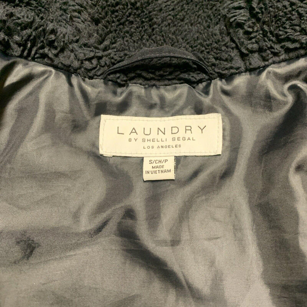 Chaqueta con capucha y cremallera azul marino para mujer, talla pequeña, de Laundry by Shelli Segal