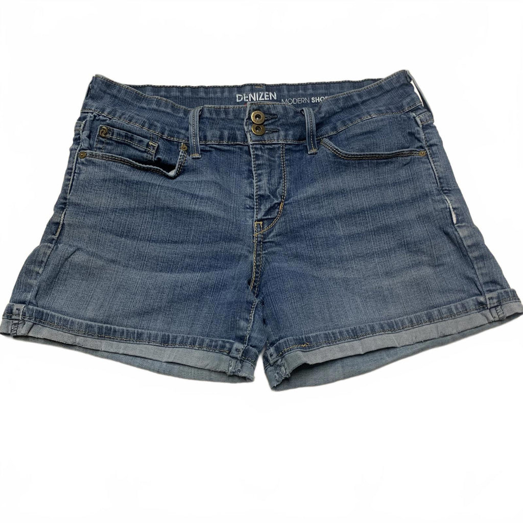 Shorts vaqueros modernos elásticos azules Denizen de Levi's para mujer, talla 4, W28