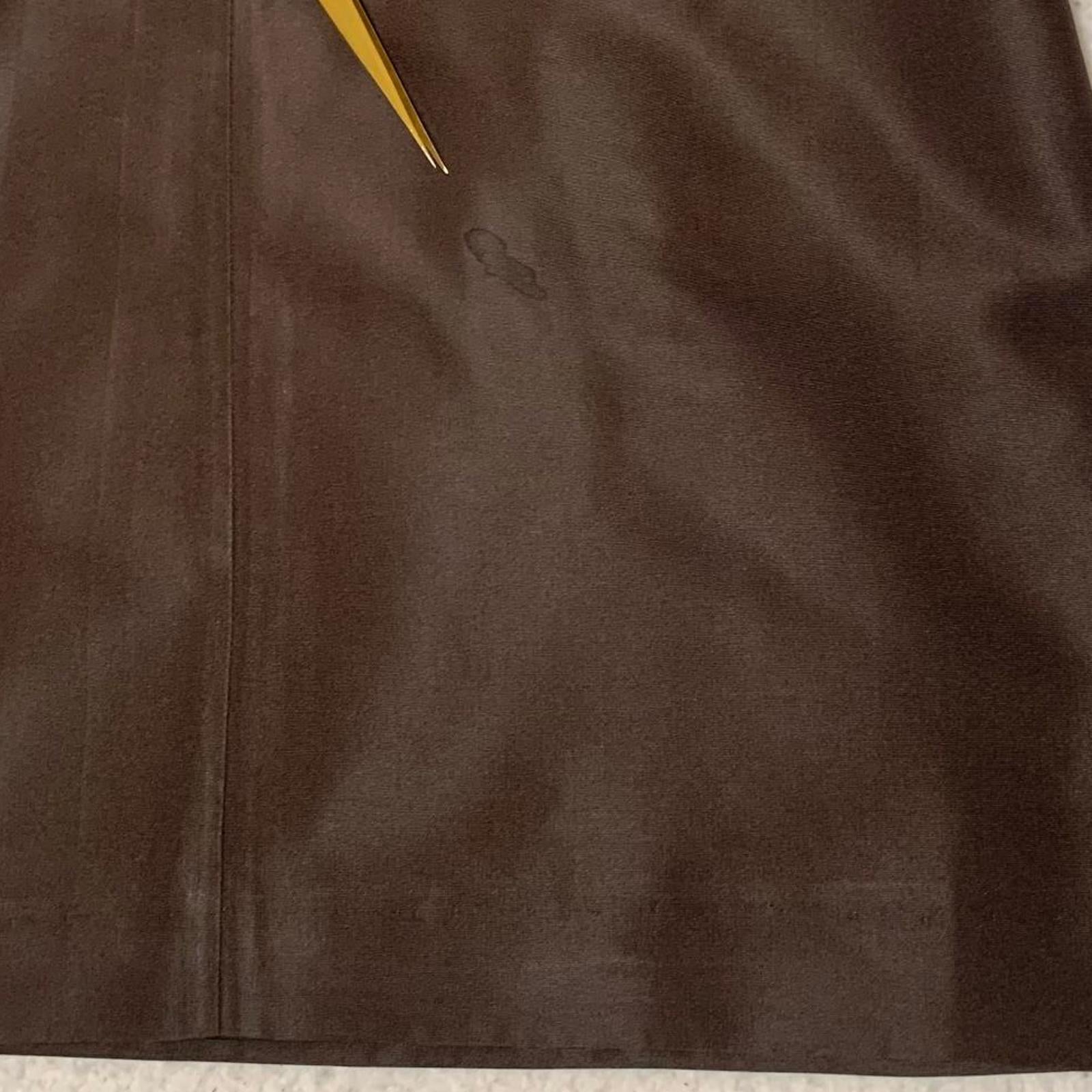 J.Crew Strapless Silk Dress Size 0 Petite Brown 100% Silk