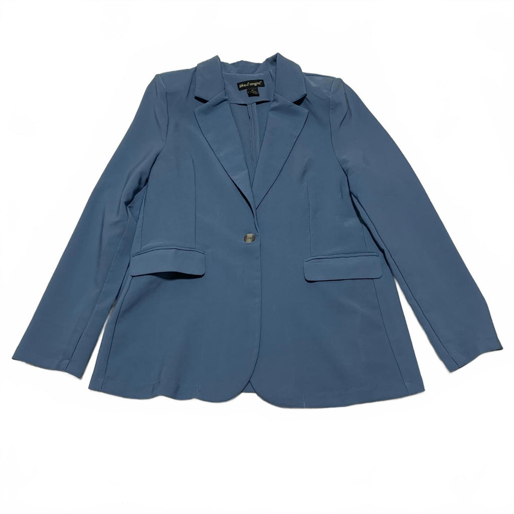 Chaqueta estilo casual azul tipo blazer para mujer, talla M, como un ángel