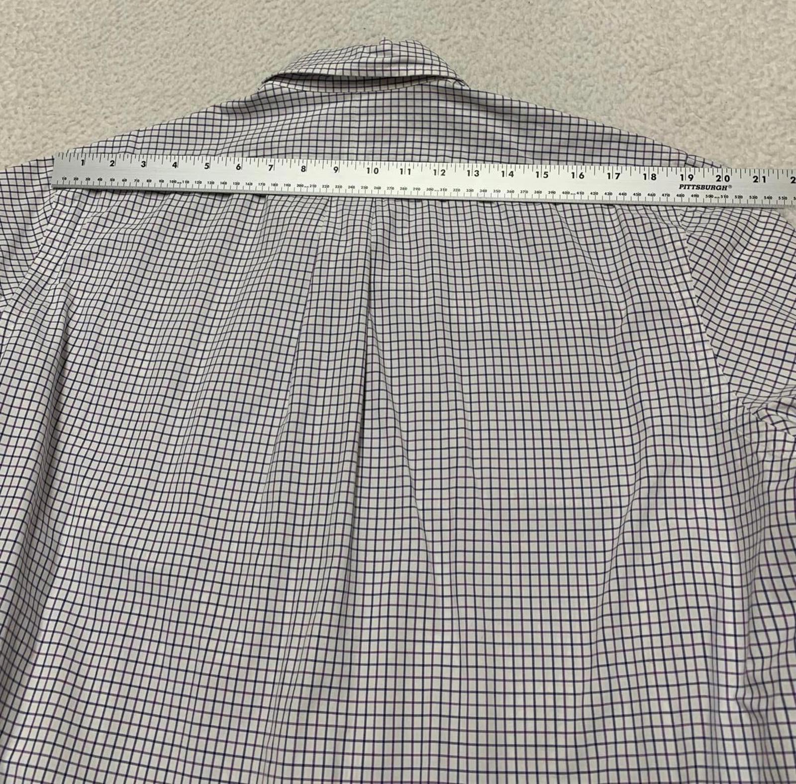 Ralph Lauren Men's Size XLarge White Grid Casual Button-Down Shirt XL