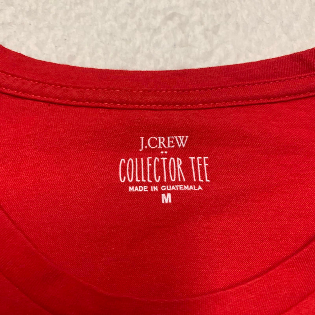 Camiseta de coleccionista con corazón de leopardo rojo de J.Crew, talla mediana para mujer