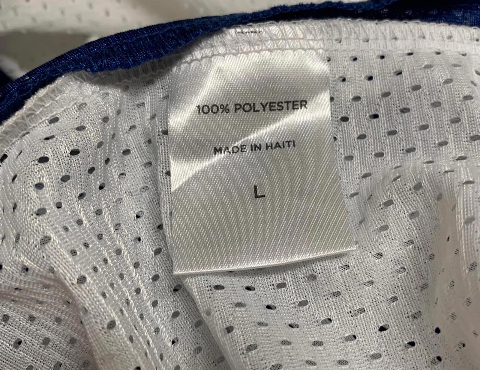 Camiseta de baloncesto unisex Sport-Tek, talla L, azul y blanca, reversible, de los Bronxville Hoops