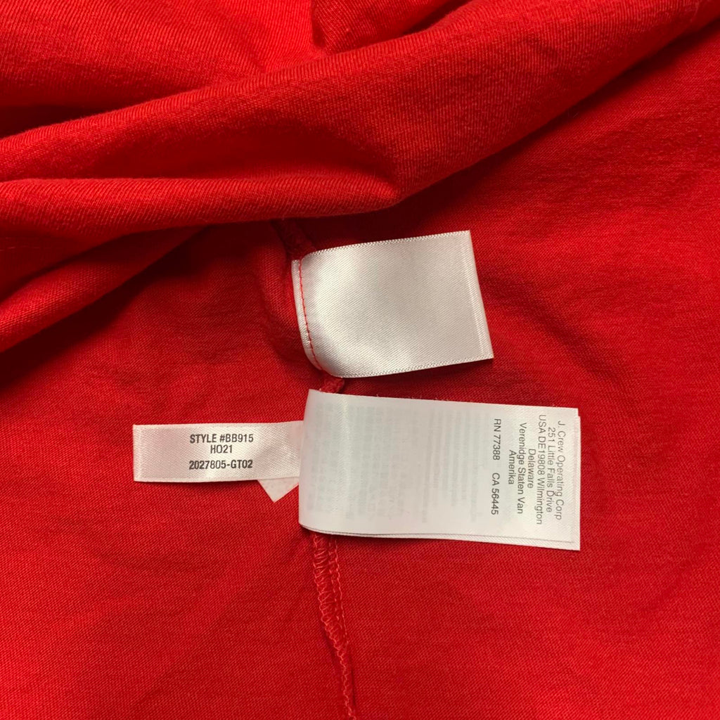 Camiseta de coleccionista con corazón de leopardo rojo de J.Crew, talla mediana para mujer