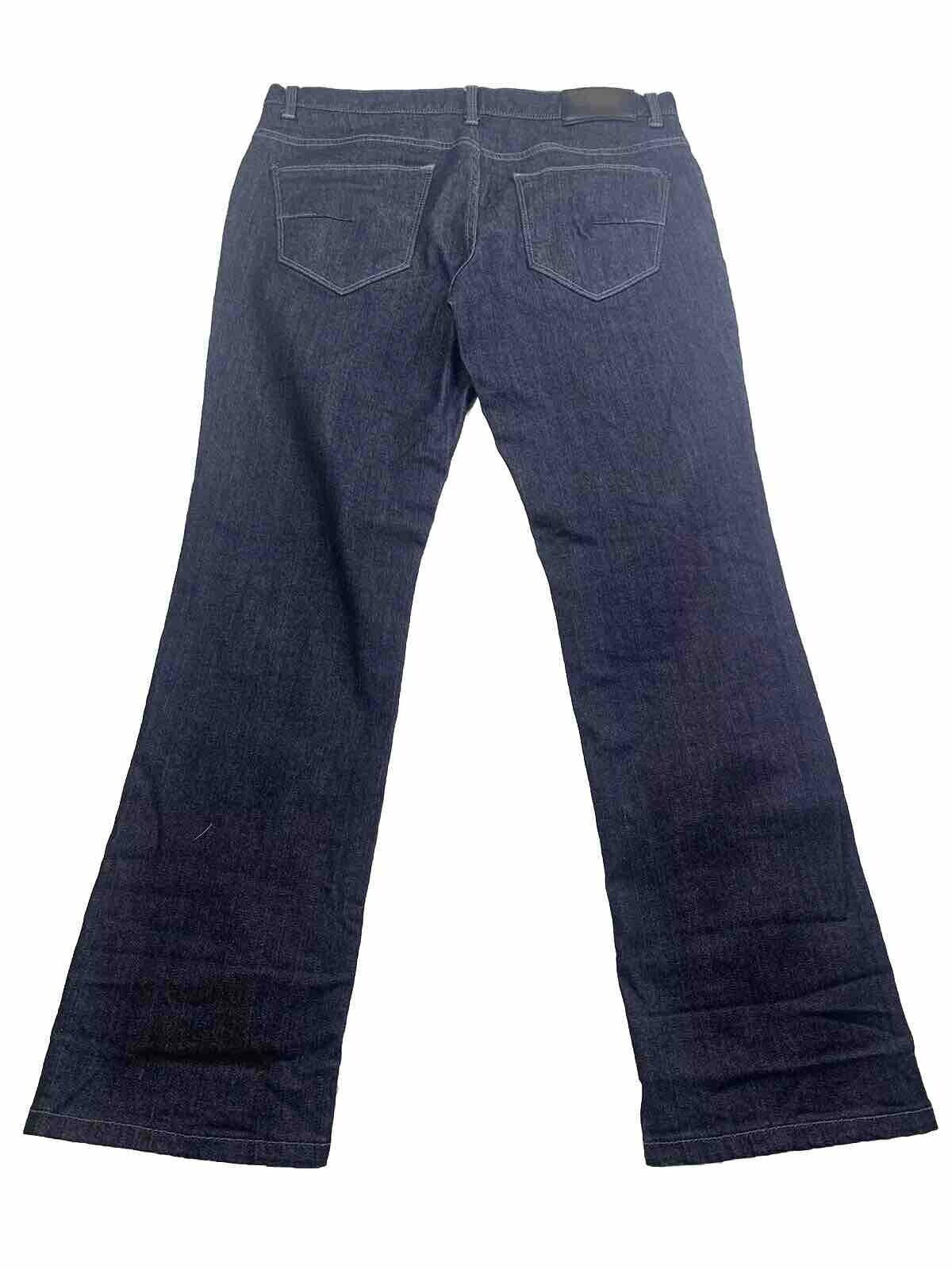 Vaqueros Perry Ellis para hombre, talla 34, 30 L, azul, rectos, etiqueta negra