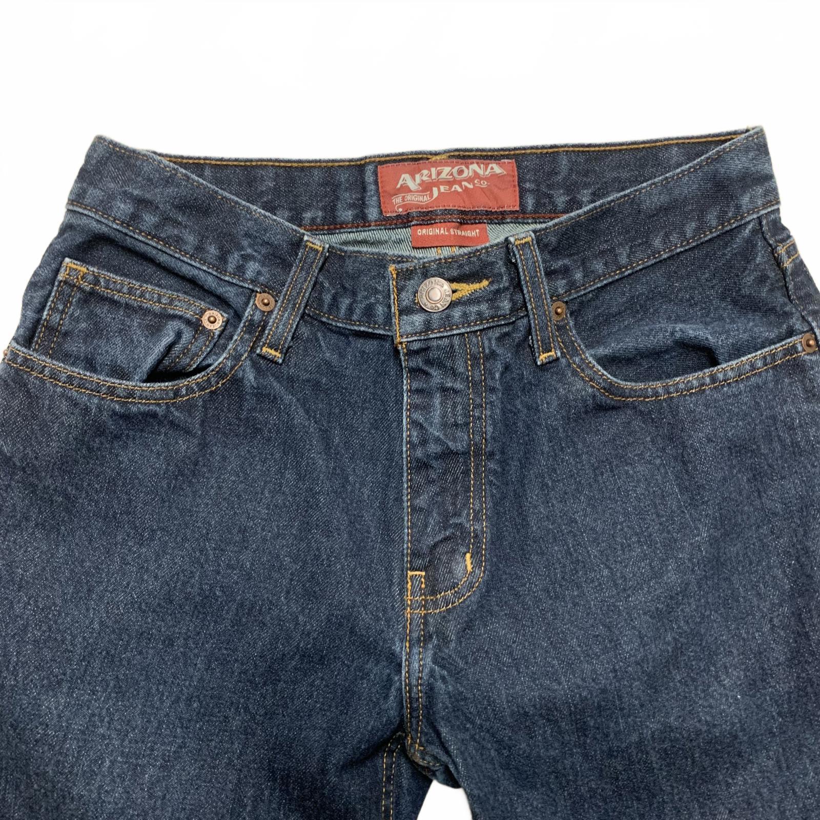 Vaqueros Arizona para mujer, talla 29, lavado azul oscuro, pierna ancha, 26,5 x 29 L