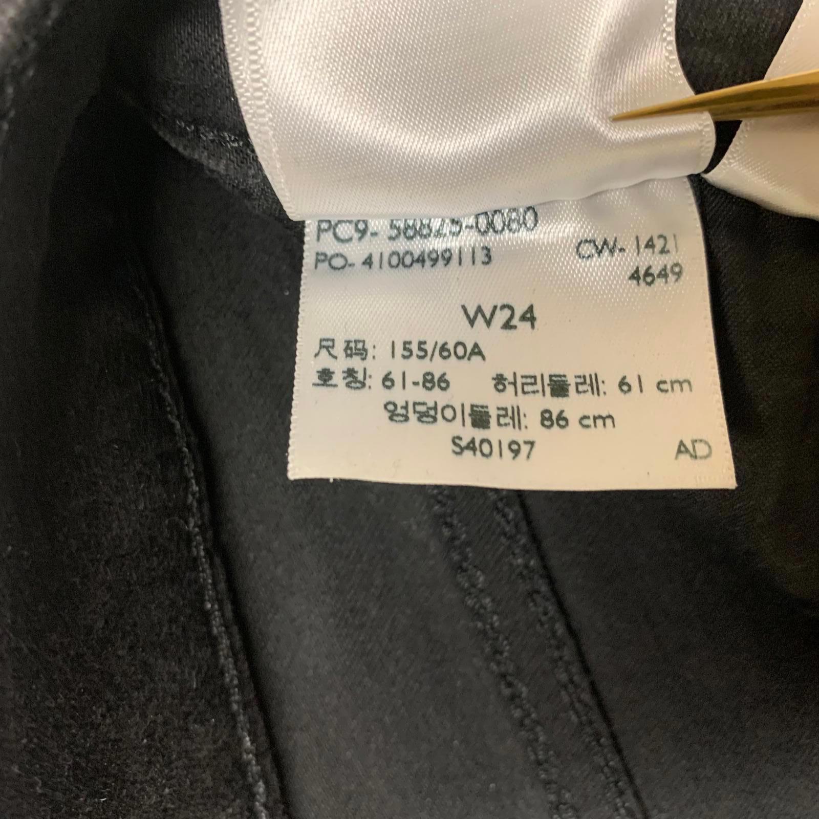 Levi's 724 - Vaqueros negros de tiro alto y corte recto para mujer, talla 24, 23,5 x 24 L