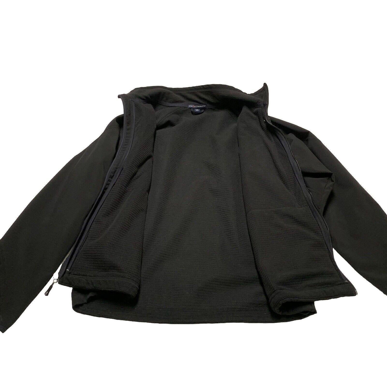 Chaqueta Port Authority unisex, talla M, con Google Planet bordado, bolsillos con cremallera negros