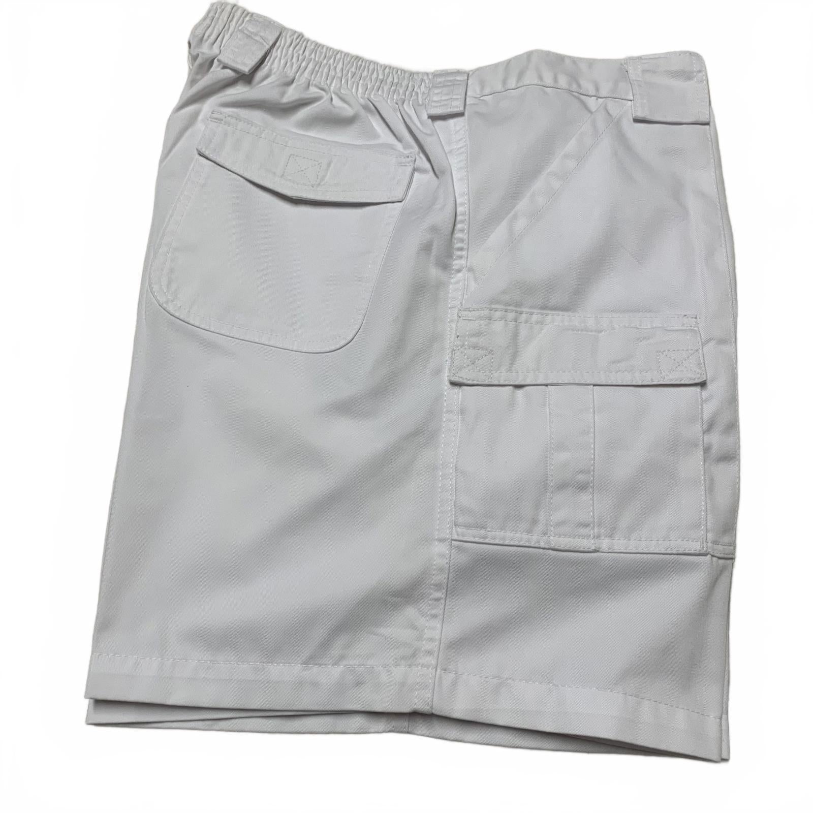 Pantalones cortos cargo de mezclilla blanca Weekender para hombre, talla 42, talla 39, para exteriores