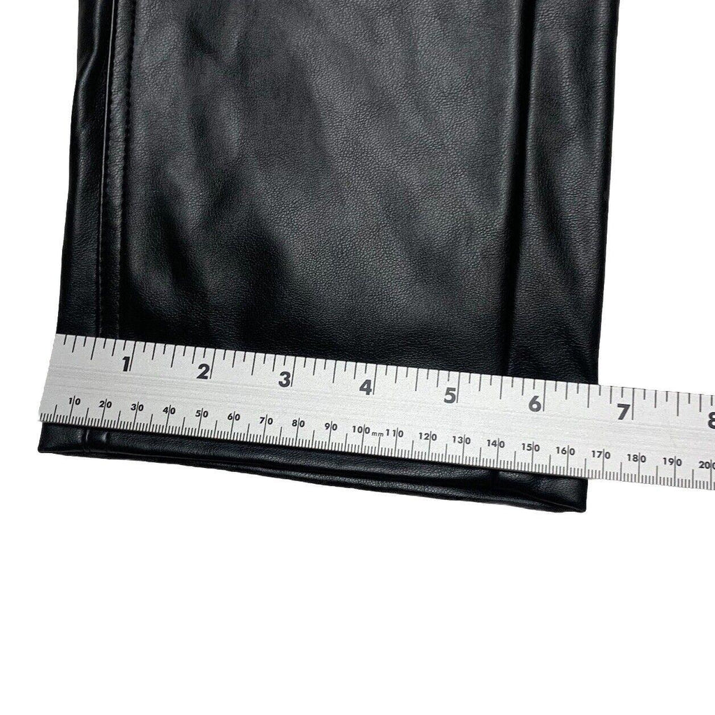 Pantalón de piel sintética negro BCB Generation para mujer, talla extra pequeña