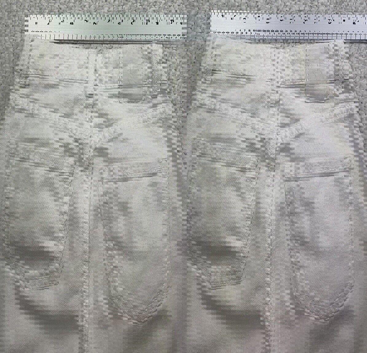 Vaqueros Zara para mujer, talla 2, blancos, pierna ancha, RN 77302