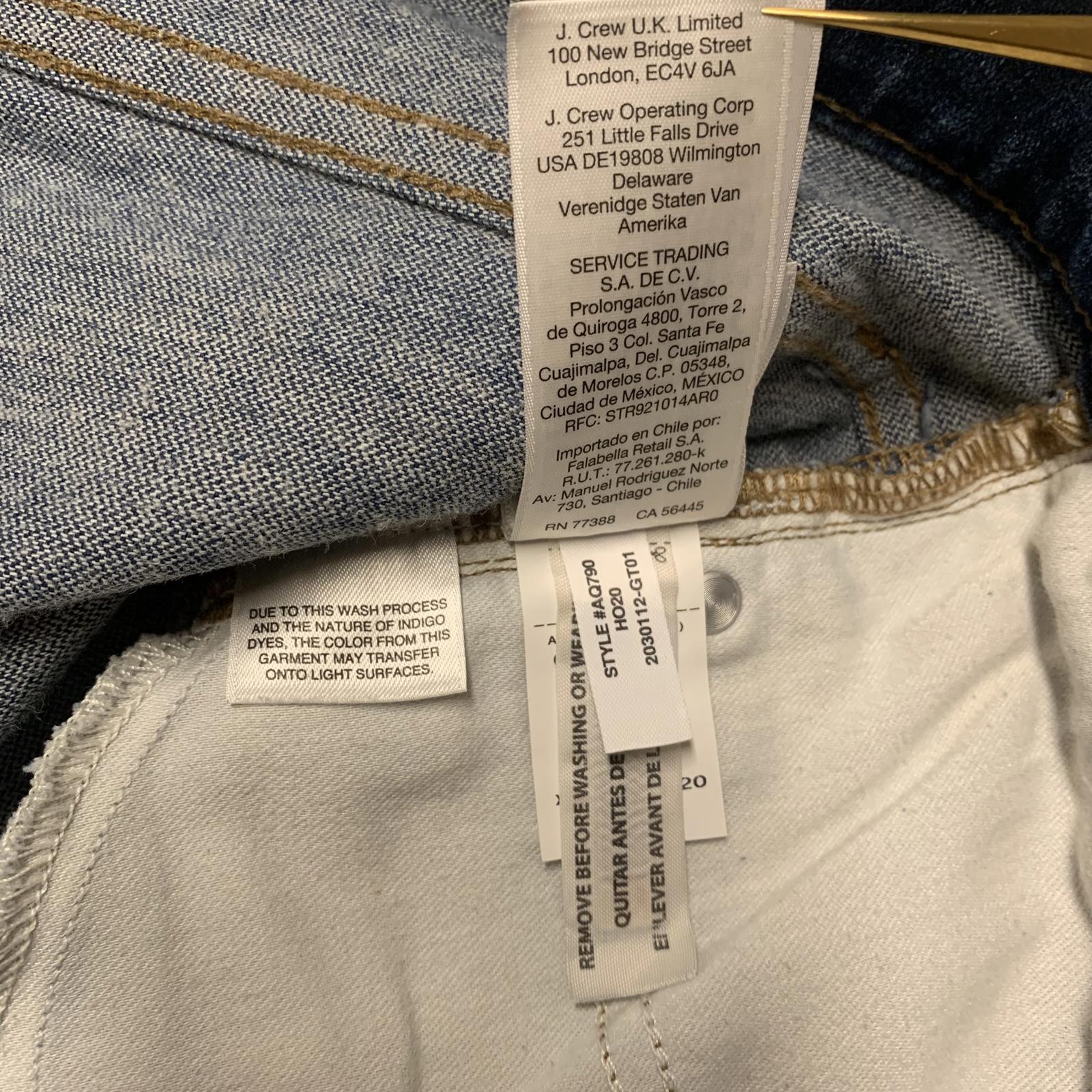 Vaqueros acampanados de mezclilla azul J.Crew para mujer, talla 29, 30 x 25,5