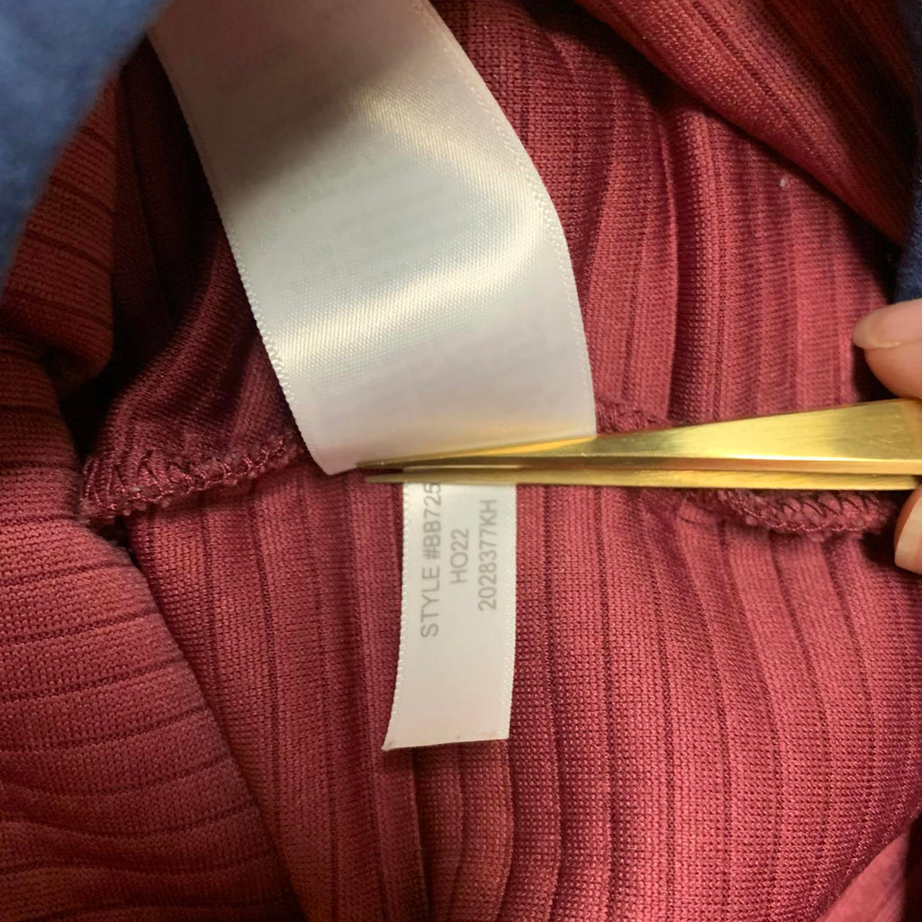 Chaqueta polar auténtica color burdeos de J.Crew, talla grande para hombre