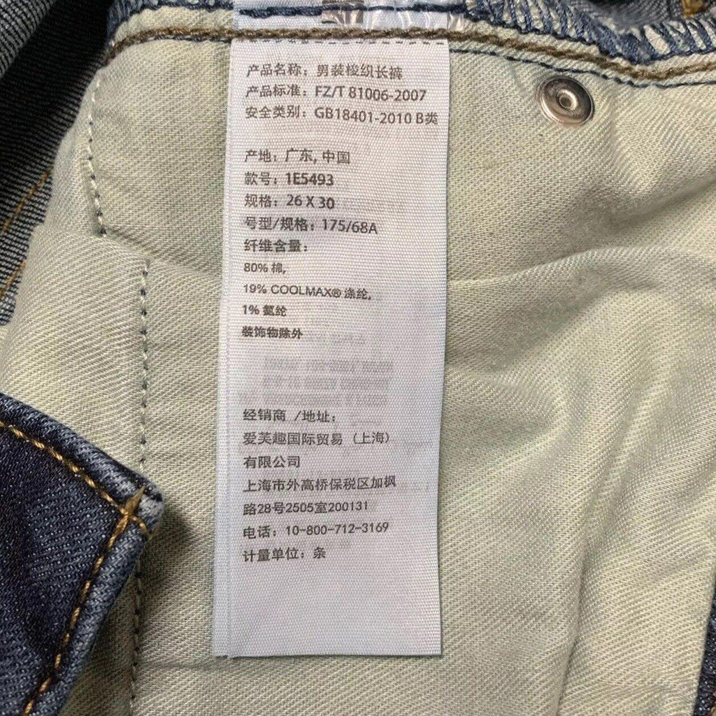 Vaqueros azules ajustados y elásticos Rustin Athletic de Abercrombie &amp; Fitch para hombre, talla 26 x 30