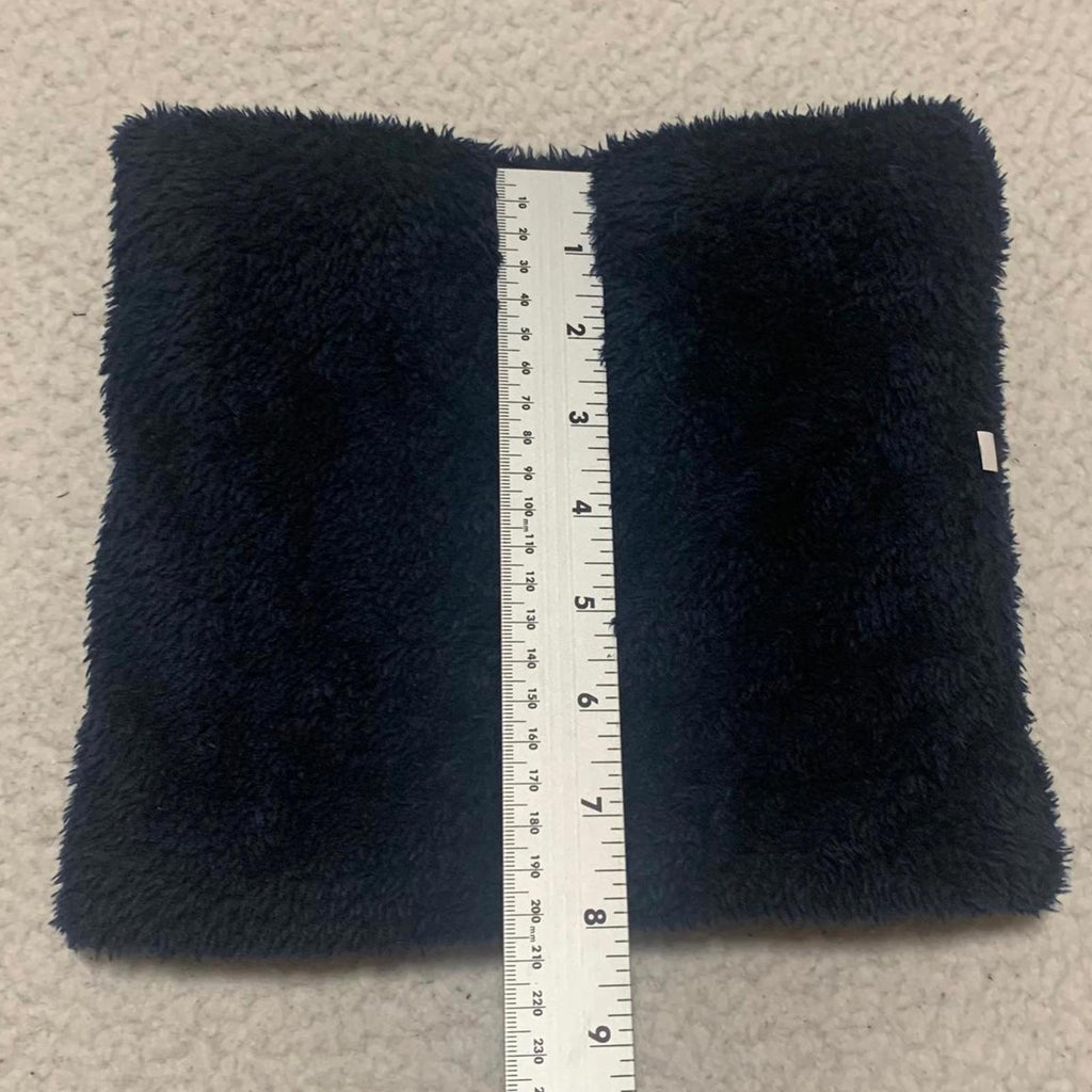 Conjunto de gorro, bufanda y guantes de punto para invierno, color burdeos y azul marino, forro de piel sintética OSFA