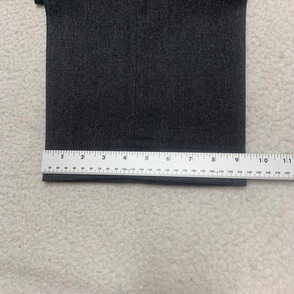 Pantalones de vestir de lana peinada 100 % color gris Geoffrey Beene para hombre, talla 34 x 32