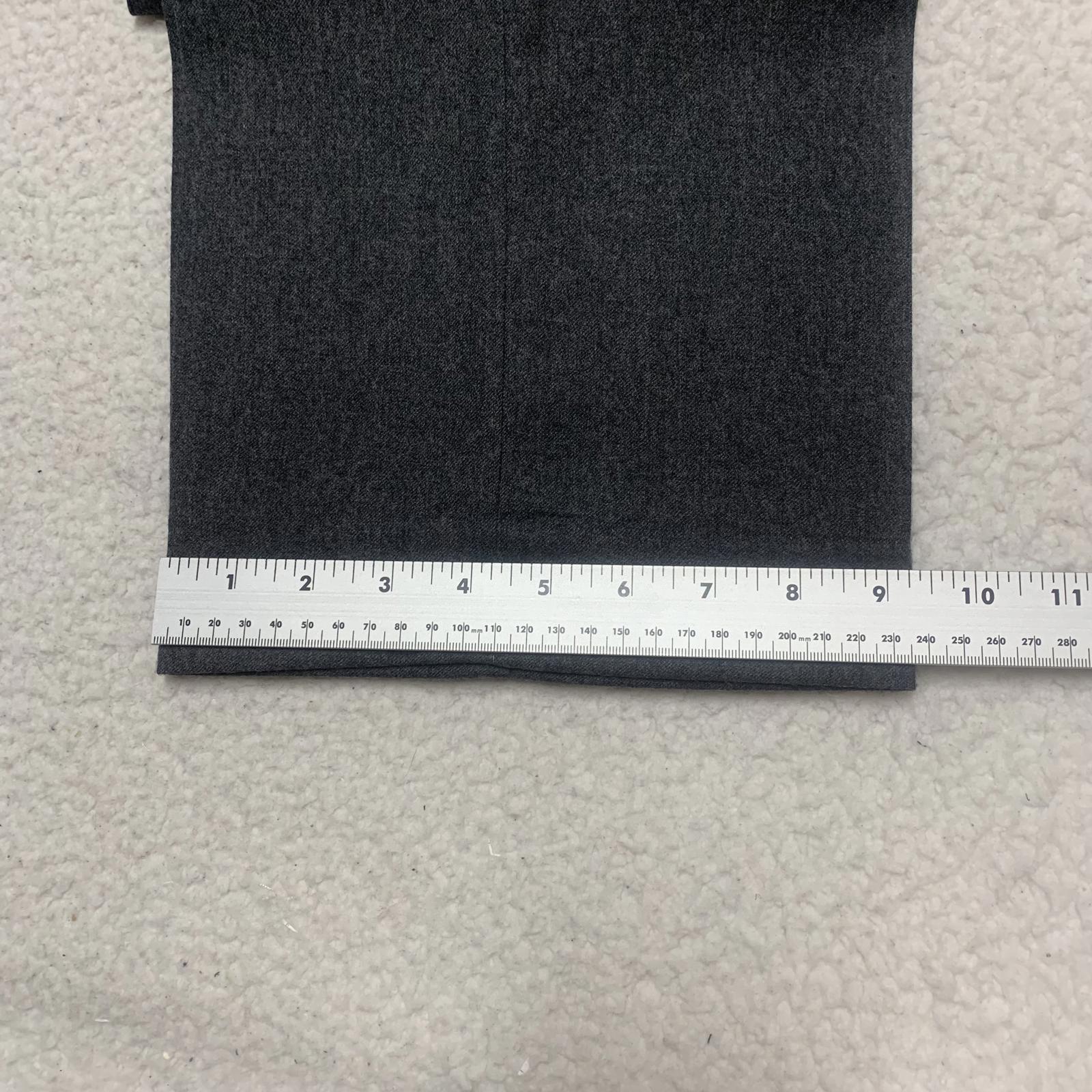 Pantalones de vestir de lana peinada 100 % color gris Geoffrey Beene para hombre, talla 34 x 32