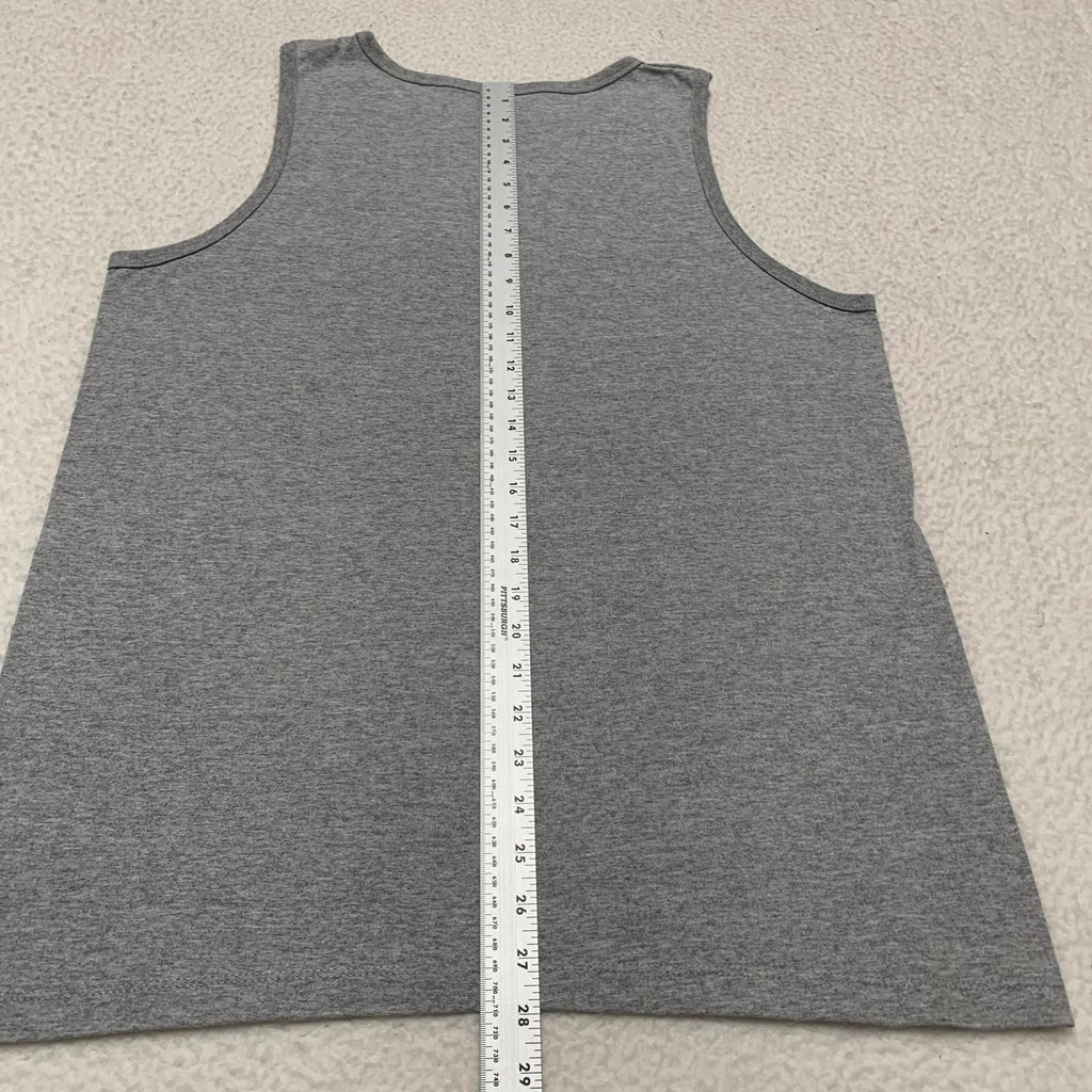 Camiseta sin mangas con gráfico Brooklyn gris, talla grande, para hombre de American Rag