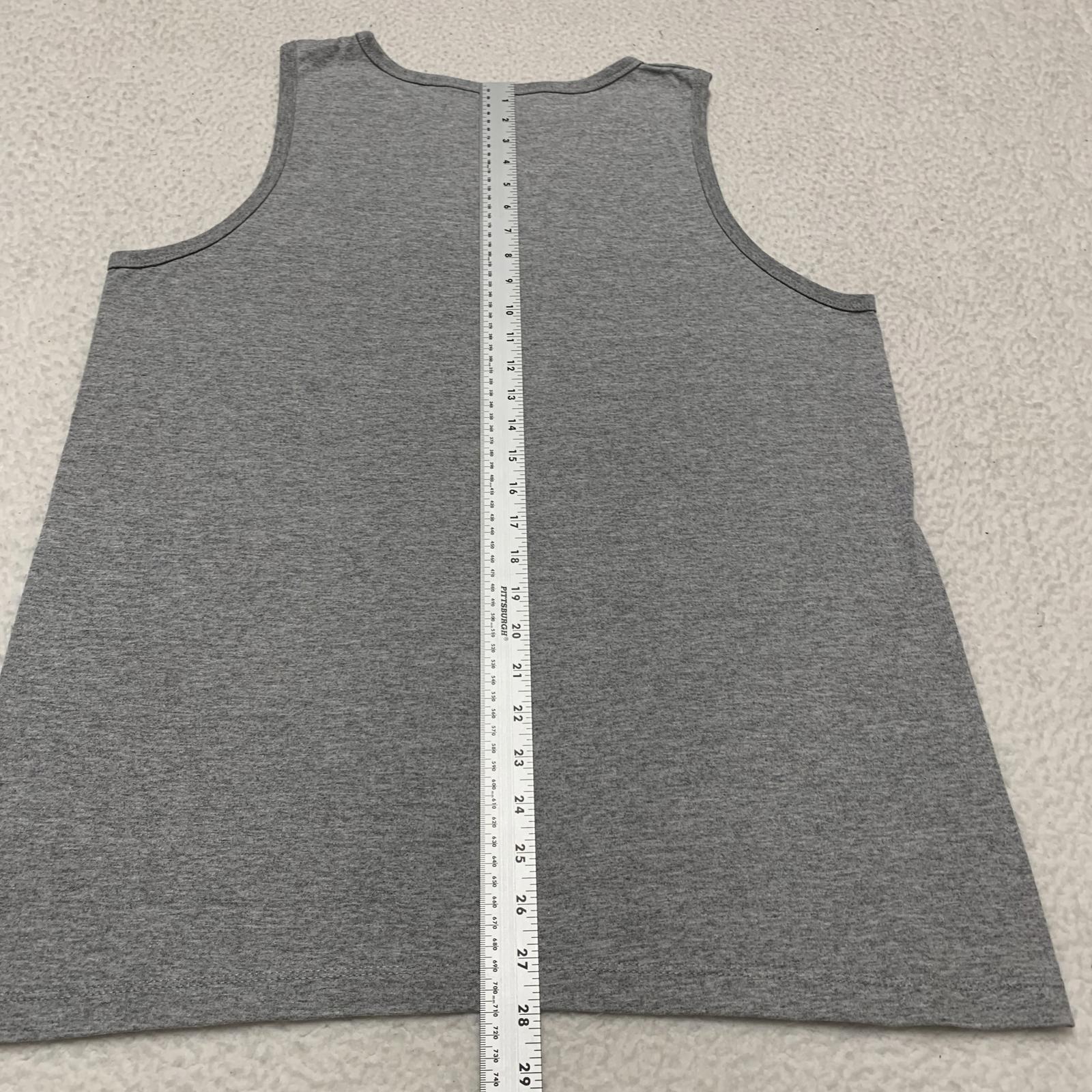 Camiseta sin mangas con gráfico Brooklyn gris, talla grande, para hombre de American Rag