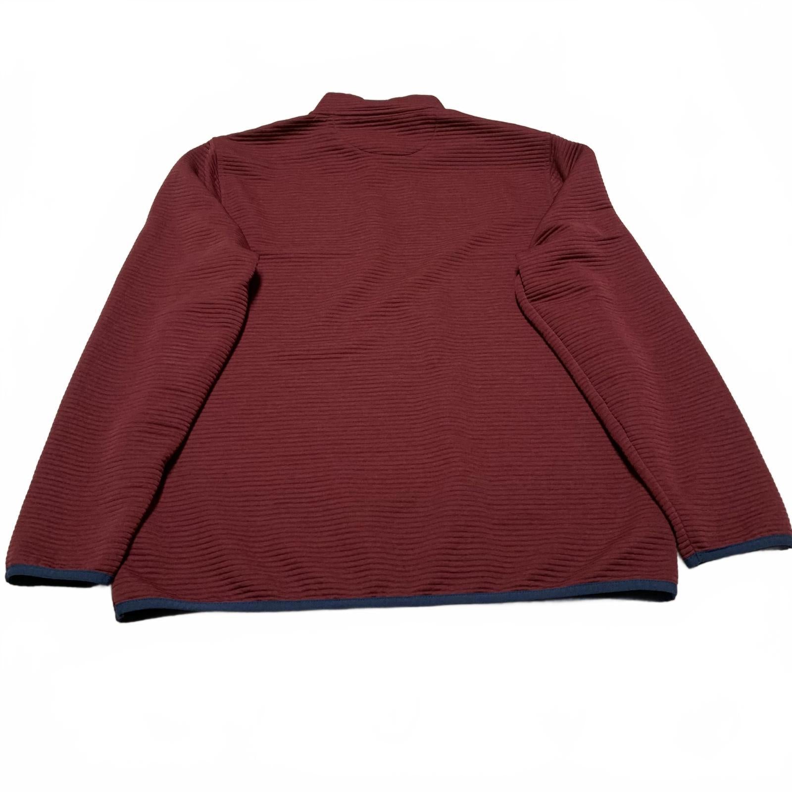 Chaqueta polar auténtica color burdeos de J.Crew, talla grande para hombre