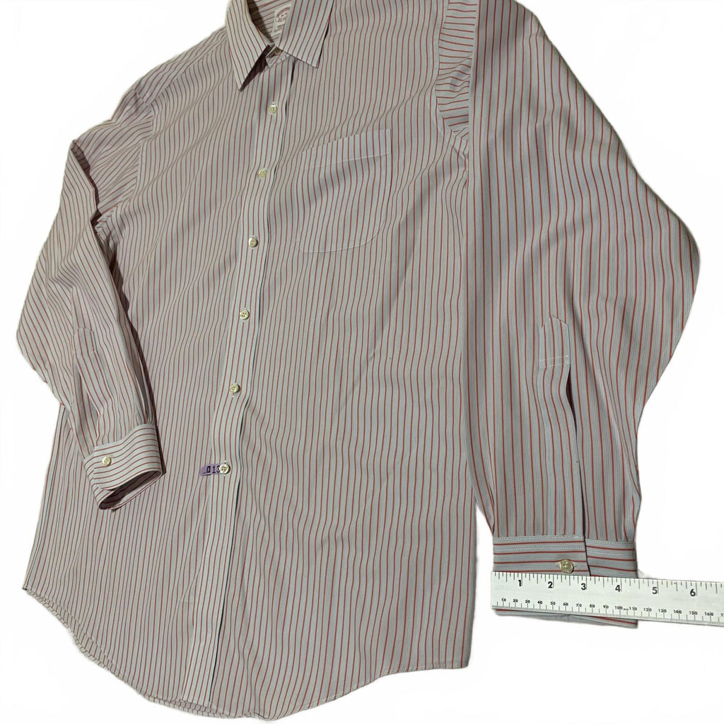 Camisa de vestir Brooks Brothers para hombre, talla 16-36, corte recto, sin planchado, de algodón Supima, manga larga