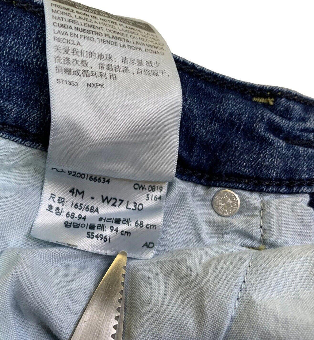 Vaqueros Levi Strauss Signature para niña, azul, talla 4, talla M, ancho 27, largo 30