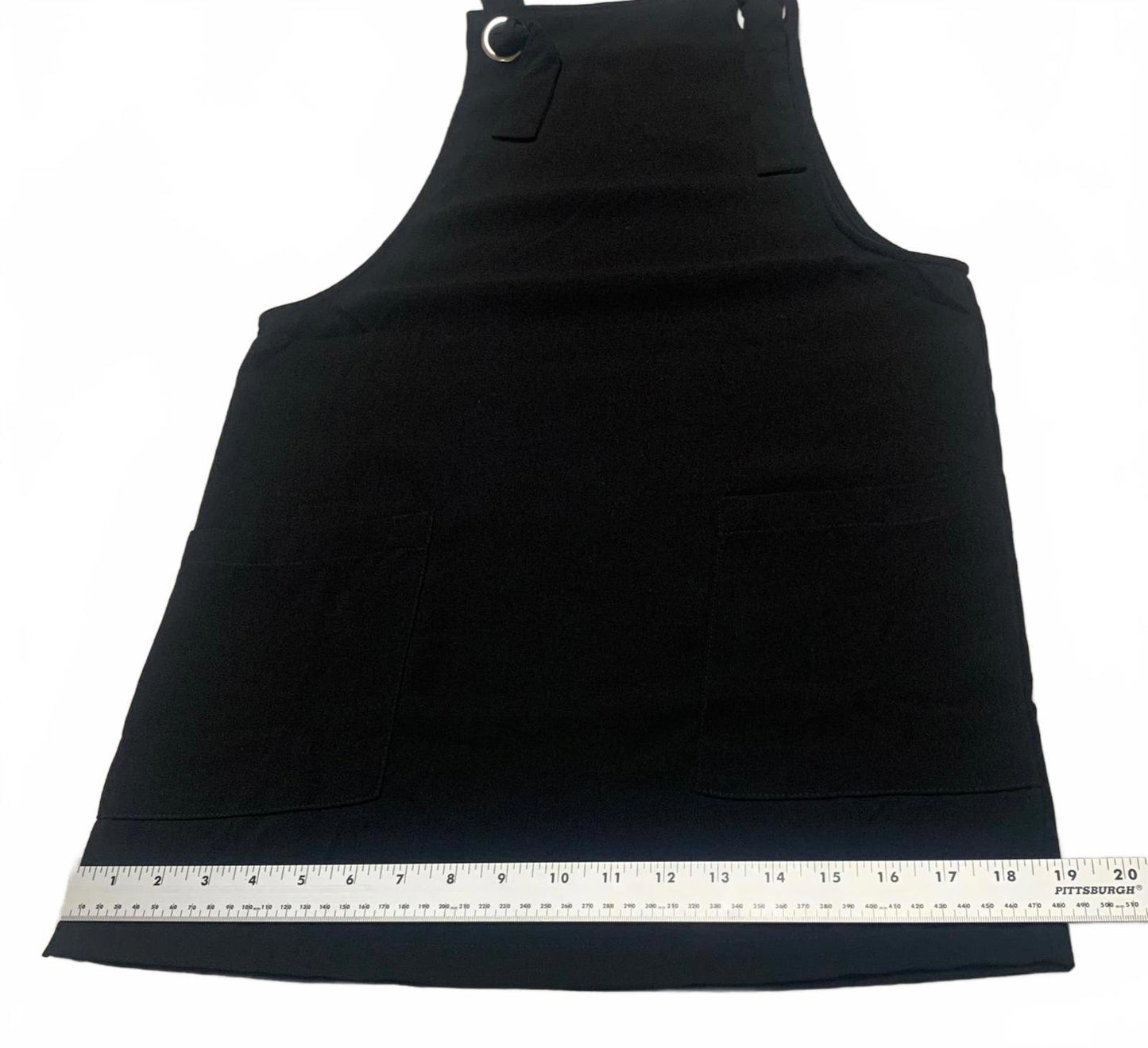 MNG Womens Sz 2 Black Overall  Sleeveless Dress Romper Pockets