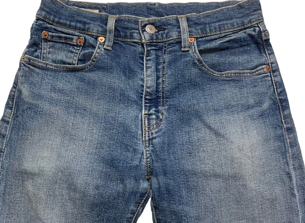 Vaqueros Levi's 512 para hombre, 30 x 30, azul, desgastados y elásticos