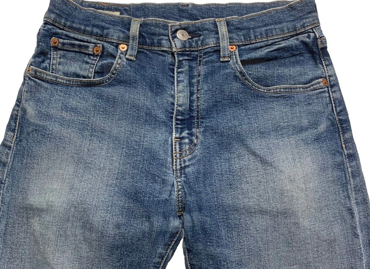 Levis 512 Jeans Mens 30x30 Blue Denim Stretch Distressed