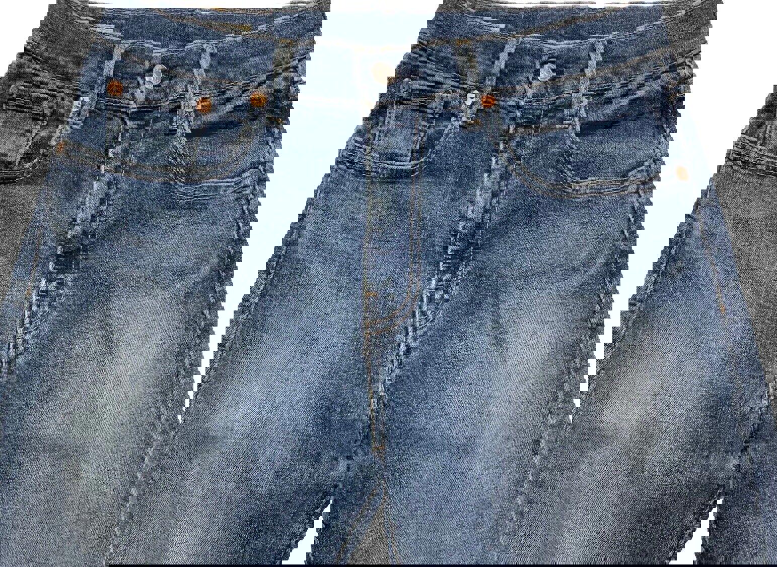 Vaqueros Levi's 512 para hombre, 30 x 30, azul, desgastados y elásticos