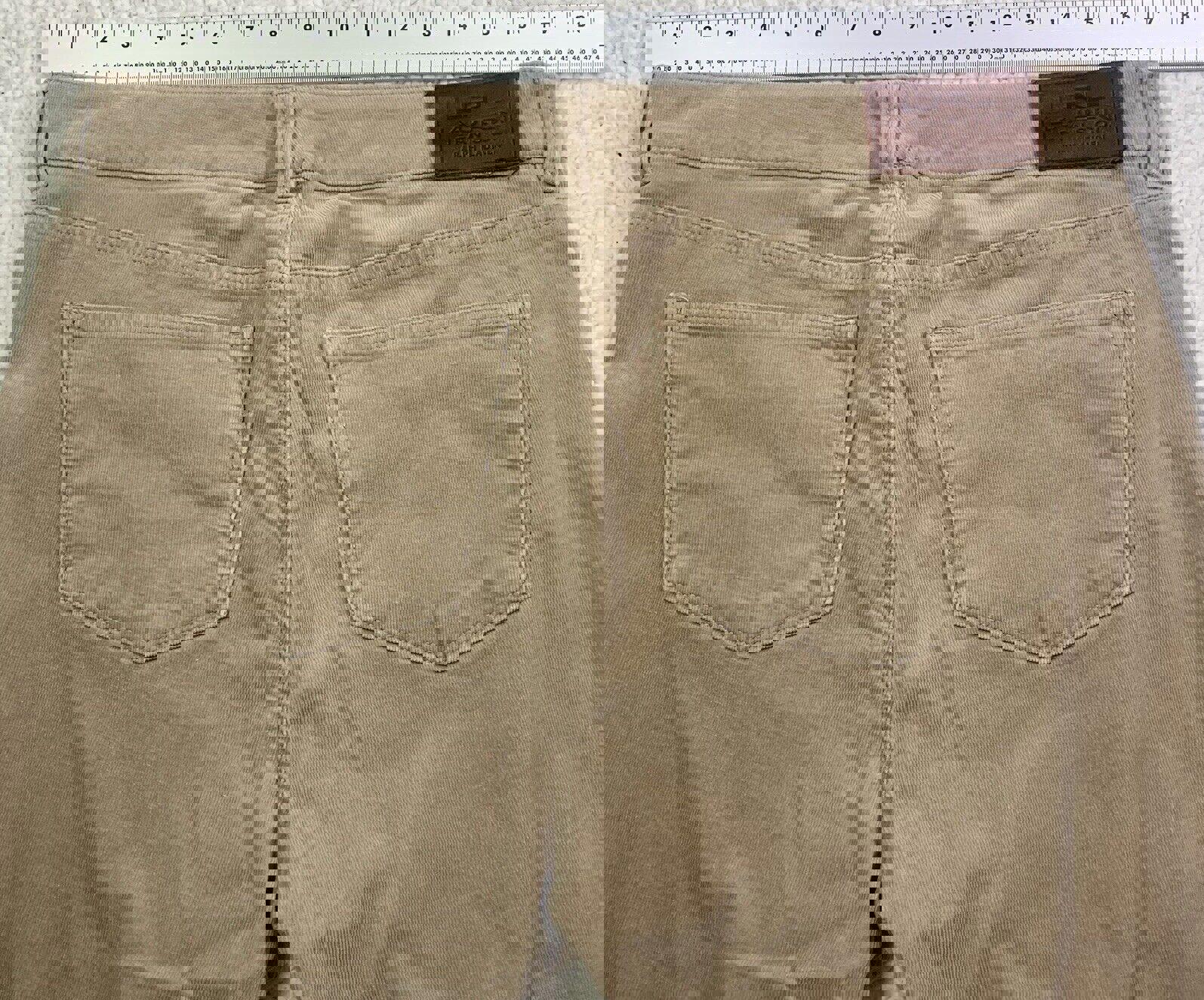 Pantalones vaqueros de pana LRL Ralph Lauren para mujer, talla 10, color tostado