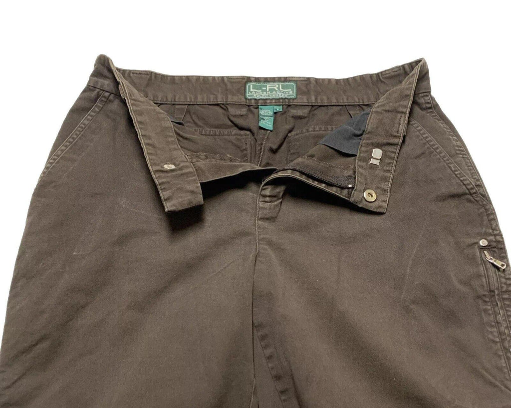 Pantalones chinos casuales de senderismo y acampada para mujer, color marrón, talla 4, de Ralph Lauren Active