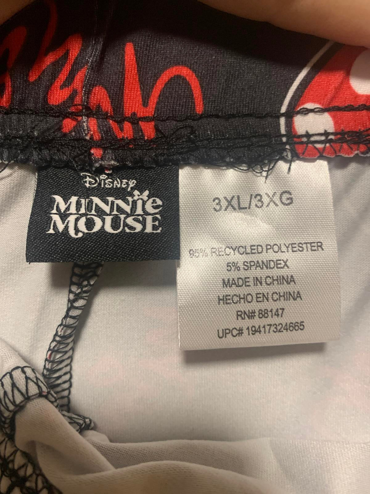 Pantalones cortos casuales de Minnie Mouse de Disney para mujer, talla 3XL