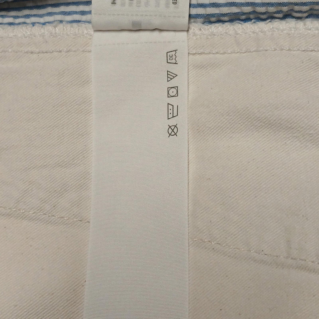 Pantalones cortos chinos a rayas azules y blancas de Abercrombie &amp; Fitch para hombre, talla 31, talla náutica, ancho 30.5