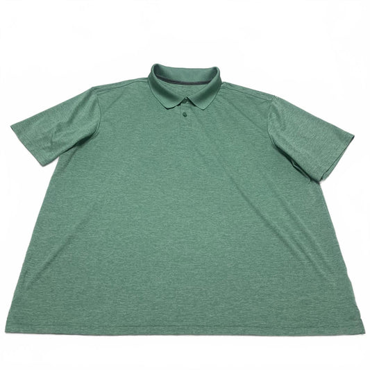 Haggar Mens Size XXLarge Green Comfort Fit Polo Shirt