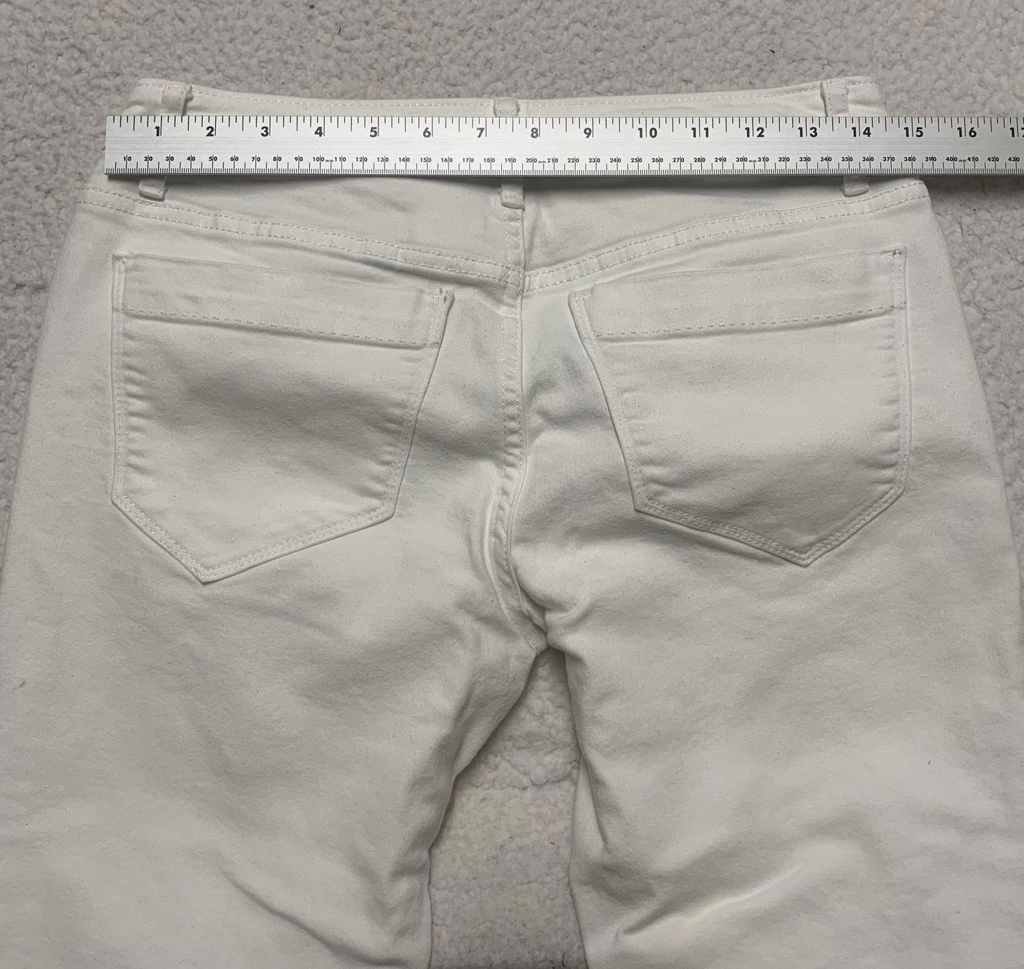 Pantalones capri blancos Simply Vera Vera Wang para mujer, talla 4