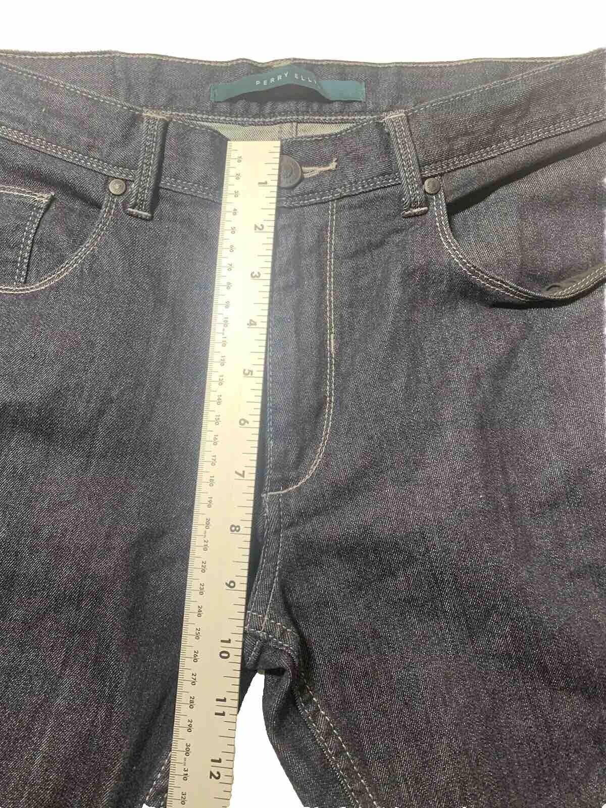 Perry Ellis Jeans Men's W34 30L Blue Straight Sz Black Label