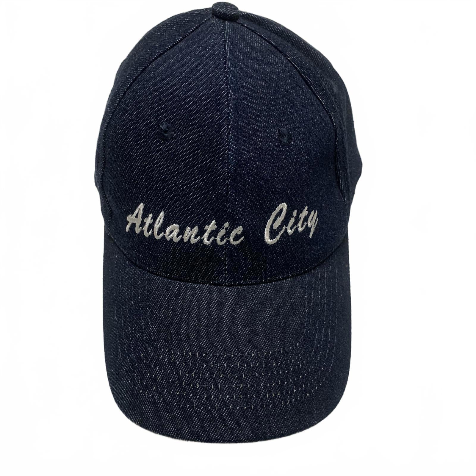 Gorra de béisbol unisex de Atlantic City, talla única, de algodón, color azul oscuro.