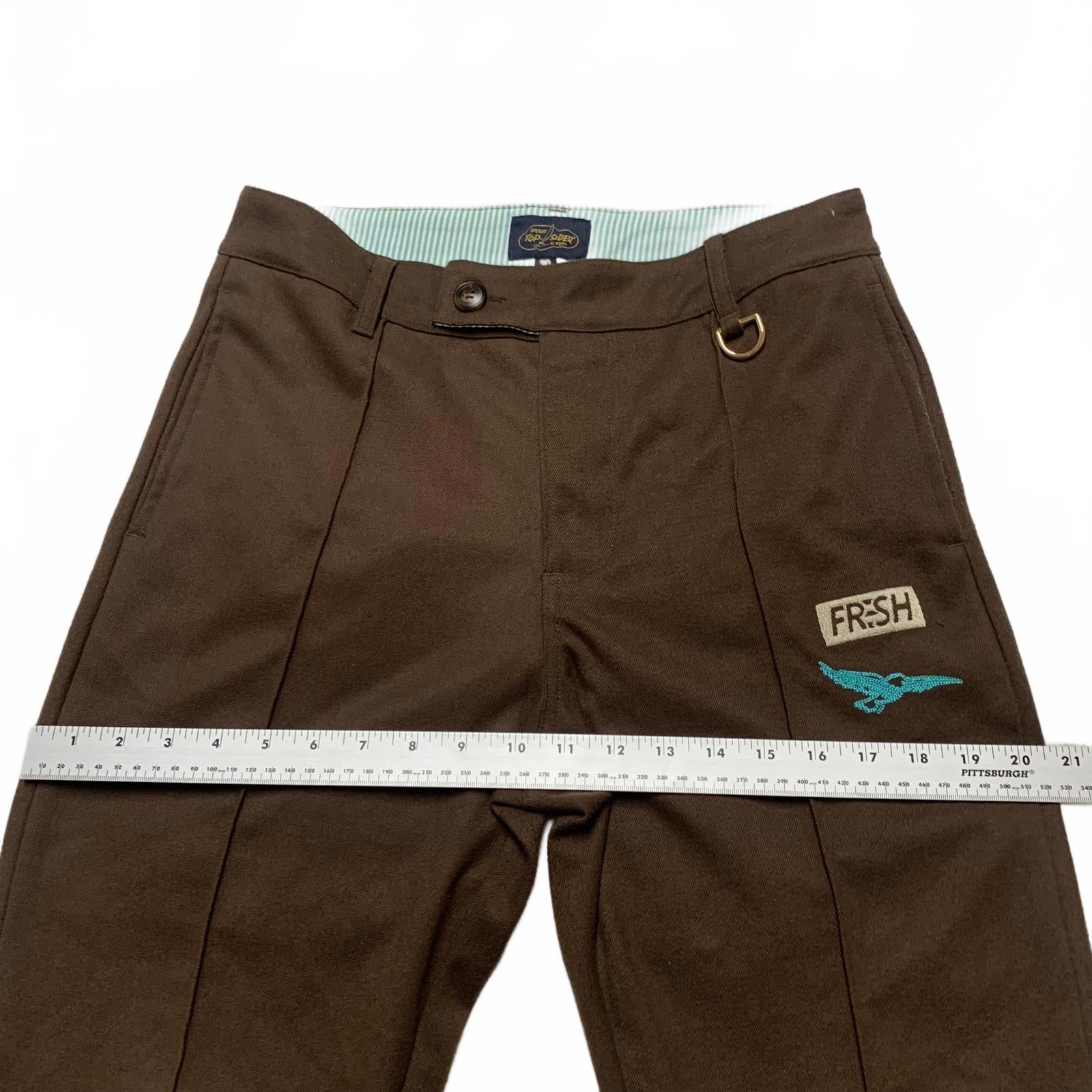 Pantalones marrones Sperry Top-Sider de FRSH para hombre, talla 30, ancho 29,5 x largo 26,5