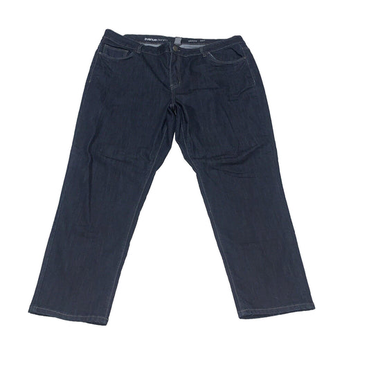 Avenue Denim Jeans Women's 22P Plus Dark Blue Stretch