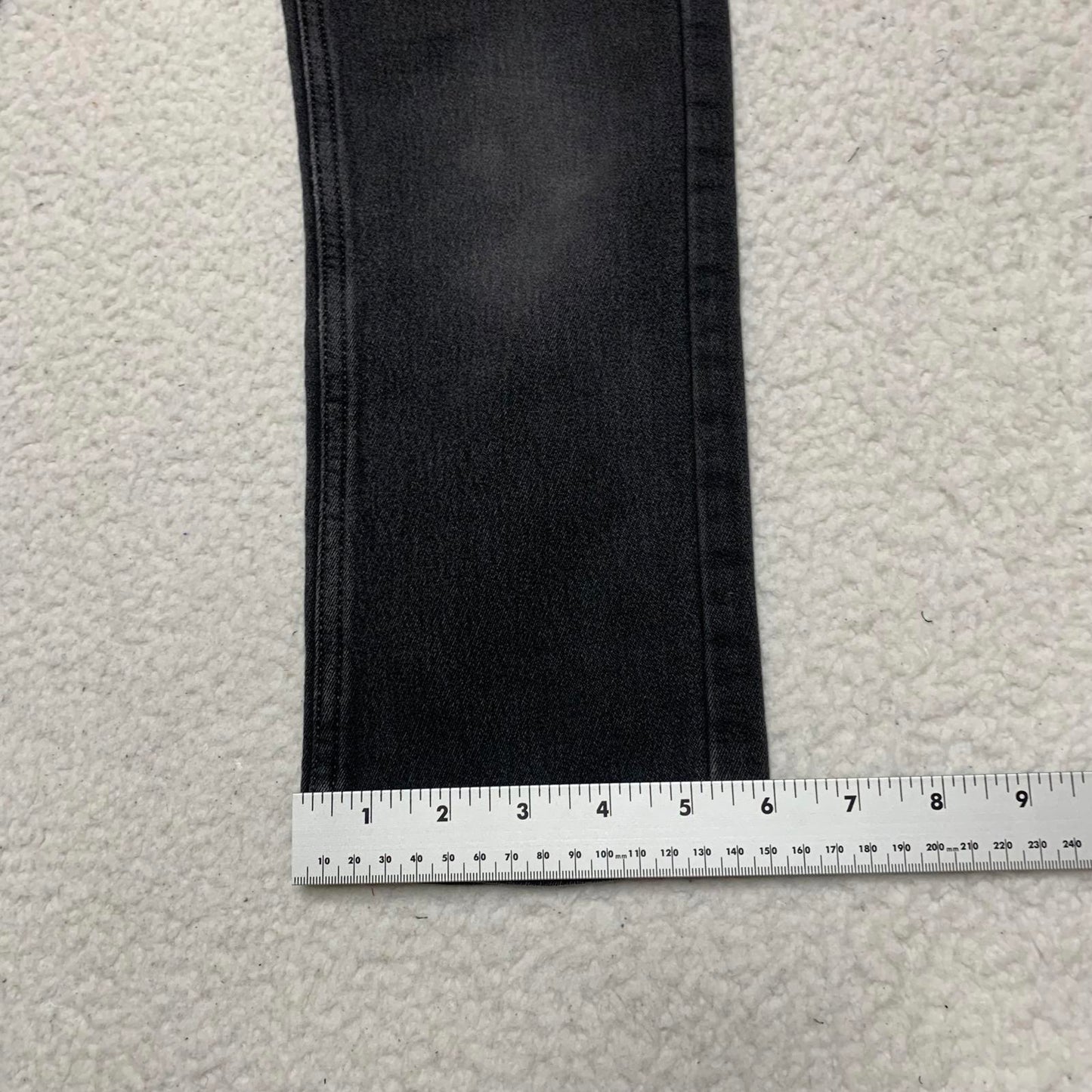 Levi's 511 Kids Size 7 Reg Gray Black Slim Fit Soft Knit Jeans W 21 x 20L Actual