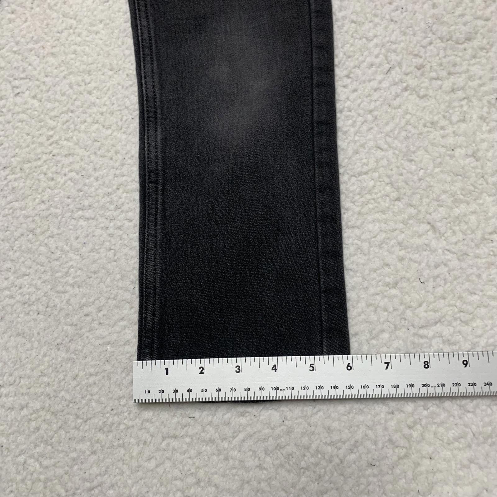 Levi's 511 Kids Talla 7 Reg Gris Negro Slim Fit Soft Knit Jeans W 21 x 20L Real