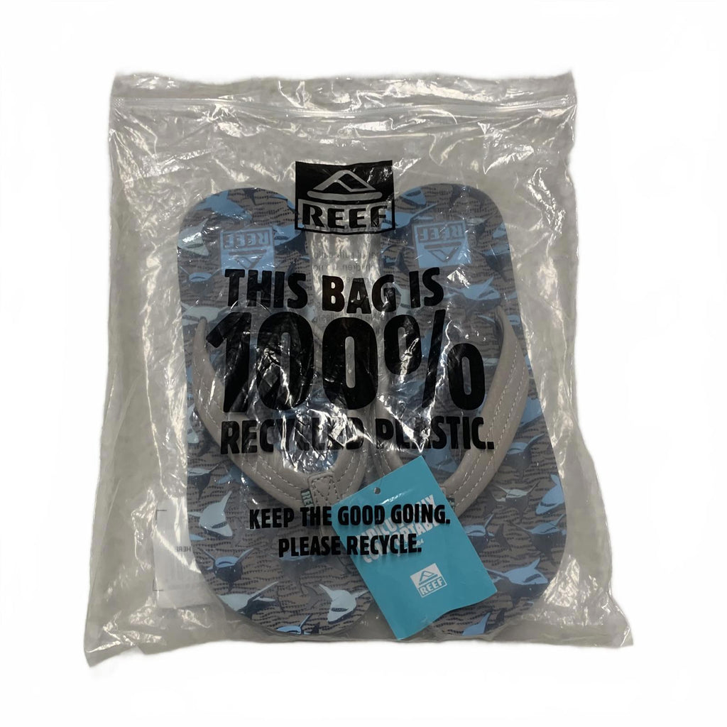 Chanclas Reef Kids Ahi talla 3 color canela con diseño de tiburones, divertidas y elegantes